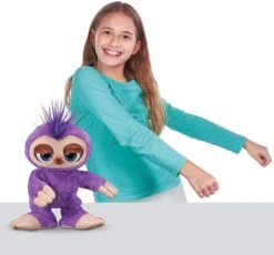 Pets Alive Fifi The Flossing Sloth Purple - 11" Interactive Animal Dancing Robotic Plush Toy With 3 Songs, Floss Dance -Cuddle House Toys Shop PetsAliveFifitheFlossingSlothPurple6