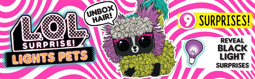 L.O.L. Surprise! Lights Pets With Real Hair & 9 Surprises Including Black Light Surprises 18 L.O.L. Surprise! Lights Pets With Real Hair & 9 Surprises Including Black Light Surprises - Image 18