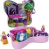 Polly Pocket Backyard Butterfly Compact, Outdoor Theme With Micro Polly Doll, Polly’s Mom Doll 5 Reveals & 13 Accessories, Pop & Swap Feature