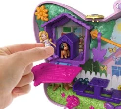 Polly Pocket Backyard Butterfly Compact, Outdoor Theme With Micro Polly Doll, Polly’s Mom Doll 5 Reveals & 13 Accessories, Pop & Swap Feature 14 Polly Pocket Backyard Butterfly Compact, Outdoor Theme With Micro Polly Doll, Polly’s Mom Doll 5 Reveals & 13 Accessories, Pop & Swap Feature -Cuddle House Toys Shop PollyPocketBackyardButterflyCompact6