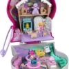 Polly Pocket Candy Cutie Gumball Compact, Gumball Theme With Micro Polly & Margot Dolls, 5 Reveals & 13 Related Accessories, Pop & Swap Feature