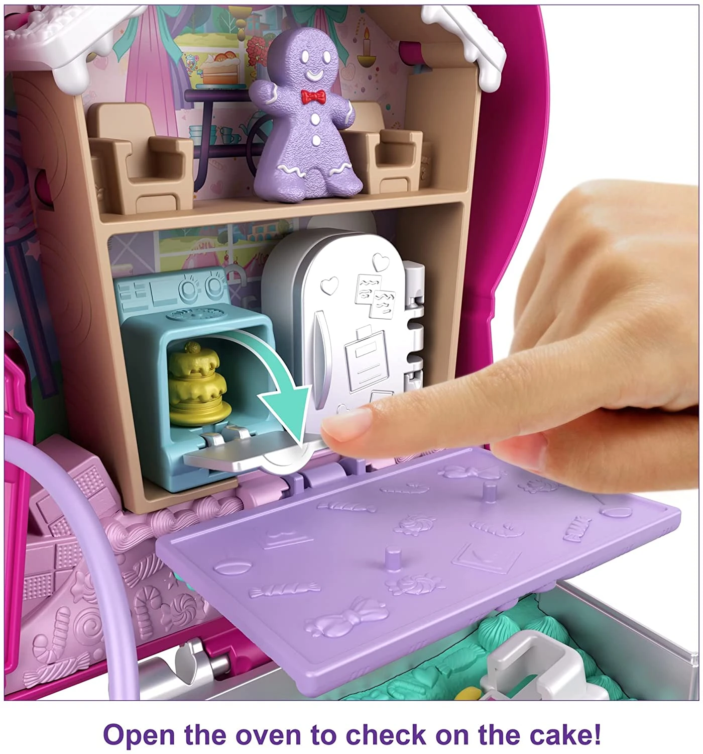 Polly Pocket Candy Cutie Gumball Compact, Gumball Theme With Micro Polly & Margot Dolls, 5 Reveals & 13 Related Accessories, Pop & Swap Feature 4 Polly Pocket Candy Cutie Gumball Compact, Gumball Theme With Micro Polly & Margot Dolls, 5 Reveals & 13 Related Accessories, Pop & Swap Feature - Image 4