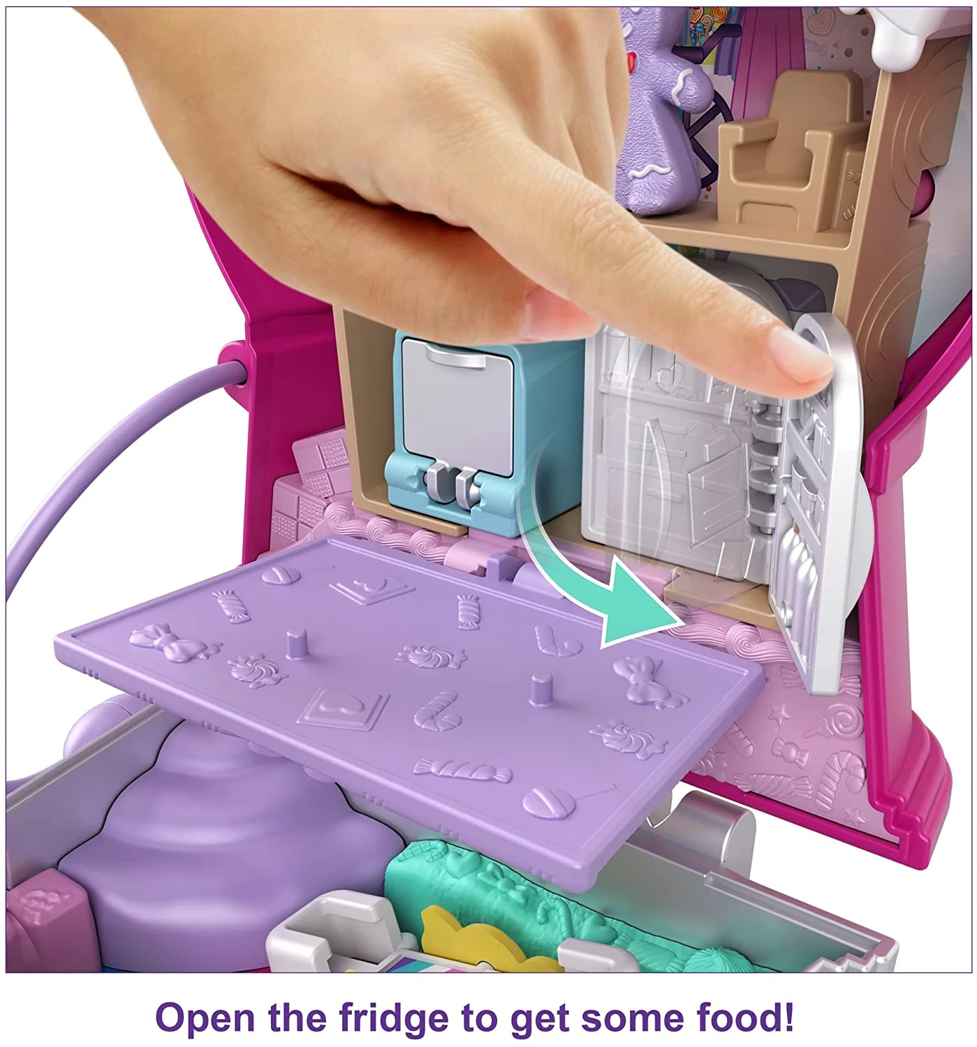 Polly Pocket Candy Cutie Gumball Compact, Gumball Theme With Micro Polly & Margot Dolls, 5 Reveals & 13 Related Accessories, Pop & Swap Feature 5 Polly Pocket Candy Cutie Gumball Compact, Gumball Theme With Micro Polly & Margot Dolls, 5 Reveals & 13 Related Accessories, Pop & Swap Feature - Image 5