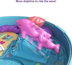 Polly Pocket Dolphin Beach Compact, Beach-Adventure Theme With Micro Polly & Mermaid Doll, 5 Reveals & 13 Accessories, Pop & Swap Feature 12 Polly Pocket Dolphin Beach Compact, Beach-Adventure Theme With Micro Polly & Mermaid Doll, 5 Reveals & 13 Accessories, Pop & Swap Feature -Cuddle House Toys Shop PollyPocketDolphinBeach2