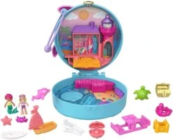 Polly Pocket Dolphin Beach Compact, Beach-Adventure Theme With Micro Polly & Mermaid Doll, 5 Reveals & 13 Accessories, Pop & Swap Feature 19 Polly Pocket Dolphin Beach Compact, Beach-Adventure Theme With Micro Polly & Mermaid Doll, 5 Reveals & 13 Accessories, Pop & Swap Feature -Cuddle House Toys Shop PollyPocketDolphinBeach9