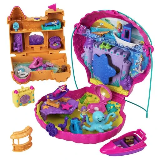 Polly Pocket Style & Sparkle Mermaid Pack For Ages 3 Years Old And Up 1 Polly Pocket Style & Sparkle Mermaid Pack For Ages 3 Years Old And Up