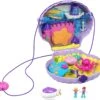 Polly Pocket Travel Toys, Purse Playset With Micro Polly And Mermaid Dolls, Accessories, Activities And Stickers, Seashell Shape