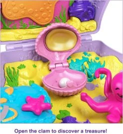 Polly Pocket Travel Toys, Purse Playset With Micro Polly And Mermaid Dolls, Accessories, Activities And Stickers, Seashell Shape 8 Polly Pocket Travel Toys, Purse Playset With Micro Polly And Mermaid Dolls, Accessories, Activities And Stickers, Seashell Shape -Cuddle House Toys Shop PollyPocketTravelToys PursePlaysetwithMicroPollyandMermaidDolls2