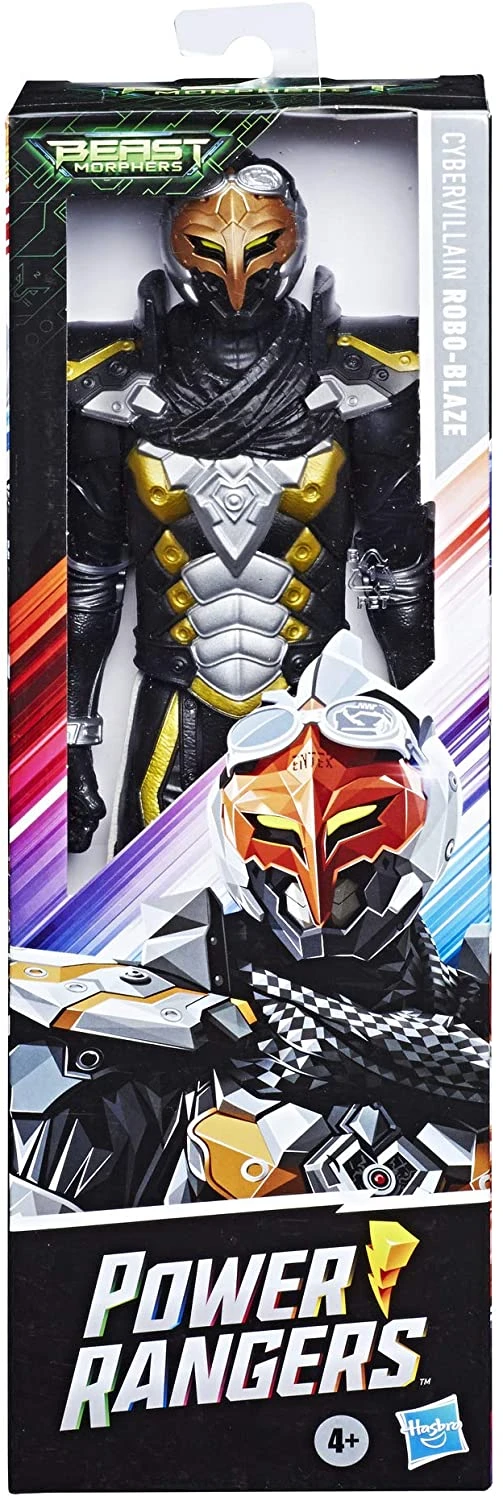 Power Rangers Beast Morphers 12" Black Cybervillain Robo-Blaze Action Figure Toy Inspired By The TV Show 2 Power Rangers Beast Morphers 12" Black Cybervillain Robo-Blaze Action Figure Toy Inspired By The TV Show - Image 2