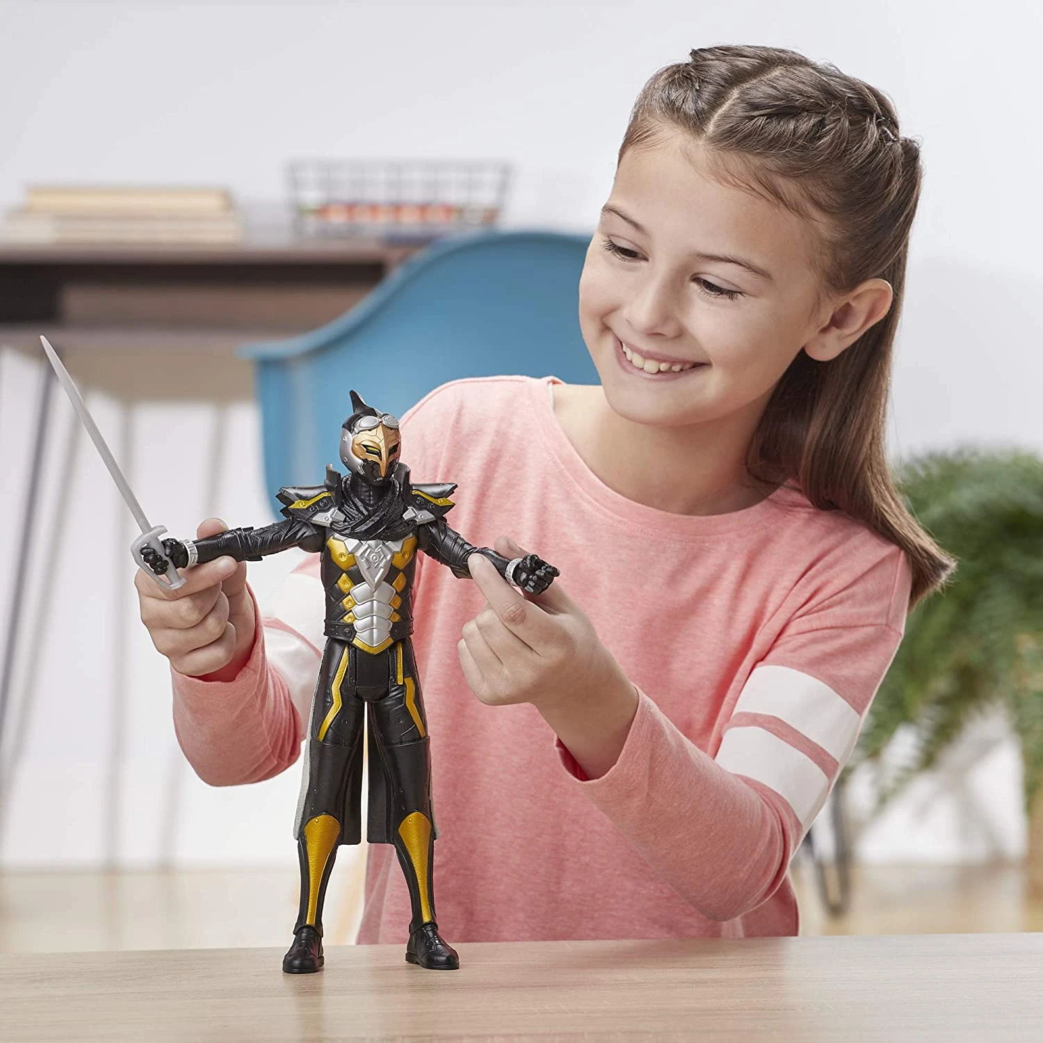 Power Rangers Beast Morphers 12" Black Cybervillain Robo-Blaze Action Figure Toy Inspired By The TV Show 4 Power Rangers Beast Morphers 12" Black Cybervillain Robo-Blaze Action Figure Toy Inspired By The TV Show - Image 4