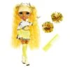 Rainbow High Cheer Sunny Madison - Yellow Fashion Doll With Cheerleader Outfit And Doll Accessories