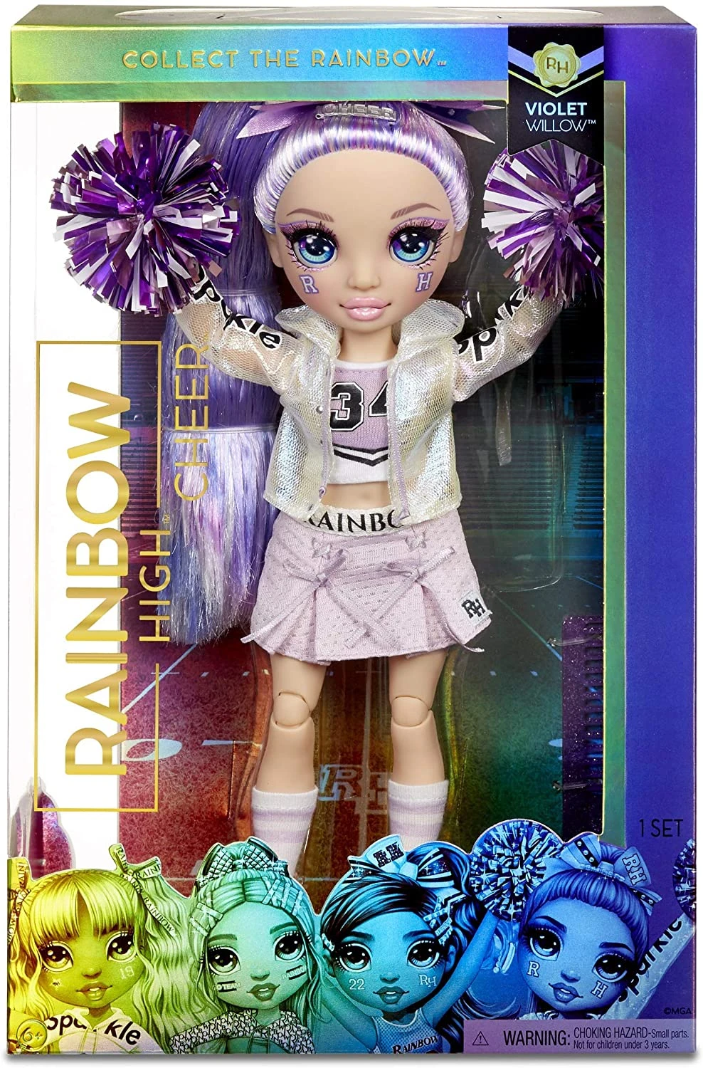 Rainbow High Cheer Violet Willow – Purple Fashion Doll With Pom Poms, Cheerleader Doll, Toys For Kids 6-12 Years Old 1 Rainbow High Cheer Violet Willow – Purple Fashion Doll With Pom Poms, Cheerleader Doll, Toys For Kids 6-12 Years Old