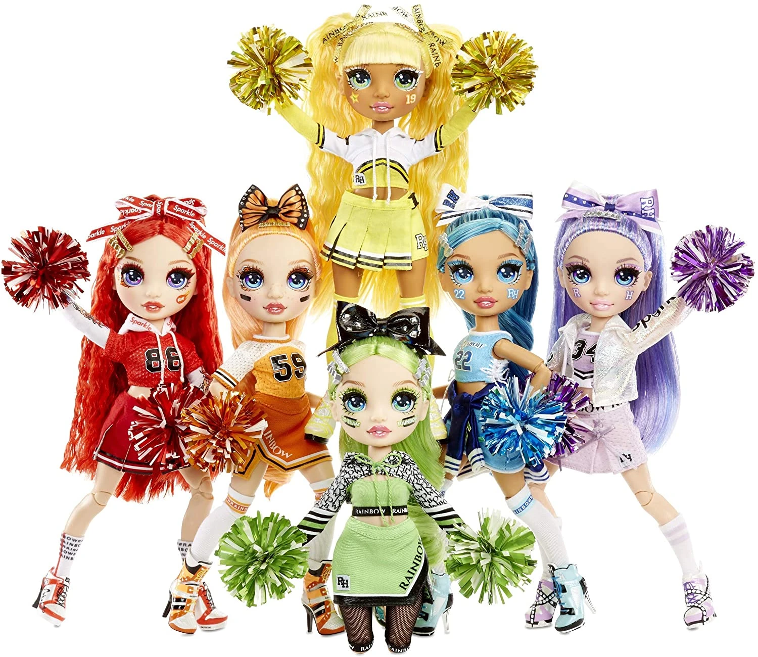 Rainbow High Cheer Violet Willow – Purple Fashion Doll With Pom Poms, Cheerleader Doll, Toys For Kids 6-12 Years Old 5 Rainbow High Cheer Violet Willow – Purple Fashion Doll With Pom Poms, Cheerleader Doll, Toys For Kids 6-12 Years Old - Image 5
