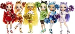 Rainbow High Cheer Violet Willow – Purple Fashion Doll With Pom Poms, Cheerleader Doll, Toys For Kids 6-12 Years Old 11 Rainbow High Cheer Violet Willow – Purple Fashion Doll With Pom Poms, Cheerleader Doll, Toys For Kids 6-12 Years Old -Cuddle House Toys Shop RainbowHighCheerVioletWillow PurpleCheerleaderFashionDoll5