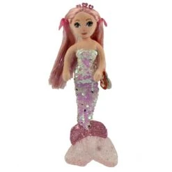 TY Sea Sequins Plush Mermaid CORA (Regular Size - 10 Inch)