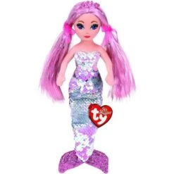 TY Sea Sequins Plush Mermaid CORA (Regular Size - 10 Inch) -Cuddle House Toys Shop TYSeaSequinsPlushMermaid CORA3