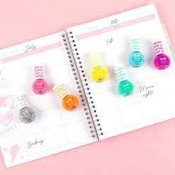 Three Cheers For Girls - Rainbow Bright Nail Polish Days Of The Week - Nail Polish Set For Girls & Teens - Includes 7 Colors - Non-Toxic -Cuddle House Toys Shop ThreeCheersforGirls RainbowBrightNailPolishDaysoftheWeek5