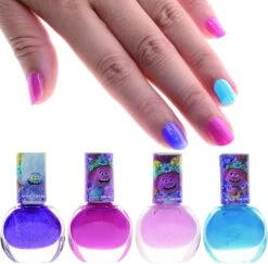 Dreamworks Trolls Non-Toxic Peel-Off Nail Polish, Deluxe Set For Kids, Some With Glitter -Cuddle House Toys Shop TownleyGirlDreamworksTrollsNon ToxicPeel OffNailPolish DeluxeSetforKids somewithGlitter5