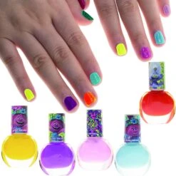 Dreamworks Trolls Non-Toxic Peel-Off Nail Polish, Deluxe Set For Kids, Some With Glitter -Cuddle House Toys Shop TownleyGirlDreamworksTrollsNon ToxicPeel OffNailPolish DeluxeSetforKids somewithGlitter6