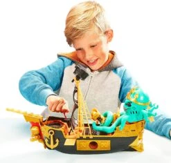 Treasure X Sunken Gold Treasure Ship Playset - 25 Levels Of Adventure | Find Guaranteed Real Gold Dipped Treasure | Interactive Fun For All, Treasure Hunter -Cuddle House Toys Shop TreasureXSunkenGoldTreasureShipPlayset4