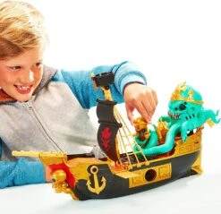 Treasure X Sunken Gold Treasure Ship Playset - 25 Levels Of Adventure | Find Guaranteed Real Gold Dipped Treasure | Interactive Fun For All, Treasure Hunter -Cuddle House Toys Shop TreasureXSunkenGoldTreasureShipPlayset5