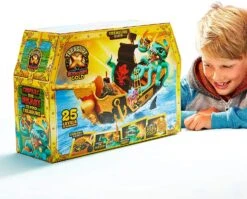 Treasure X Sunken Gold Treasure Ship Playset - 25 Levels Of Adventure | Find Guaranteed Real Gold Dipped Treasure | Interactive Fun For All, Treasure Hunter -Cuddle House Toys Shop TreasureXSunkenGoldTreasureShipPlayset9