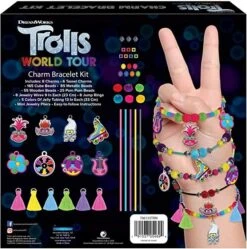 Trolls World Tour Girls Charm Bracelet Making Crafts Set - Makes 8 Bracelets -Cuddle House Toys Shop Trolls World Bracelet Making Craft3