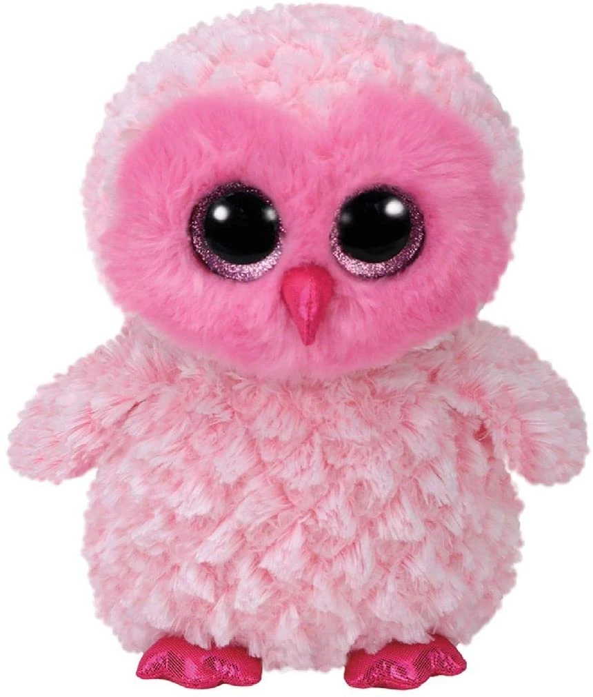 Ty Beanie Boos Twiggy Stuffed Animal Pink Owl - Large Boo Plush Toy, 16 Inches 2 Ty Beanie Boos Twiggy Stuffed Animal Pink Owl - Large Boo Plush Toy, 16 Inches - Image 2