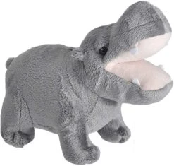 Wild Republic Wild Calls Hippo, Authentic Animal Sound, Stuffed Animal, Eight Inches, Gift For Kids, Plush Toy, Fill Is Spun Recycled Water Bottles, 8"