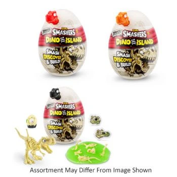 Zuru Smashers Dino Island Nano Egg Collectible Dinosaur Surprise Toy - Random Color Pick (1 Count) 1 Zuru Smashers Dino Island Nano Egg Collectible Dinosaur Surprise Toy - Random Color Pick (1 Count)