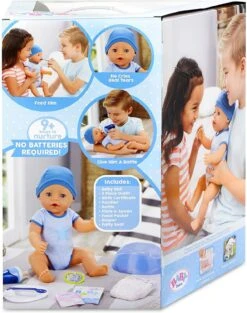 Baby Born Interactive Boy Doll, Includes: Birth Certificate, Bottle, Pacifier, Diaper, Plate, Spoon, Potty Seat, Baby Food Packet -Cuddle House Toys Shop acebf29c4439707516dc982690026594