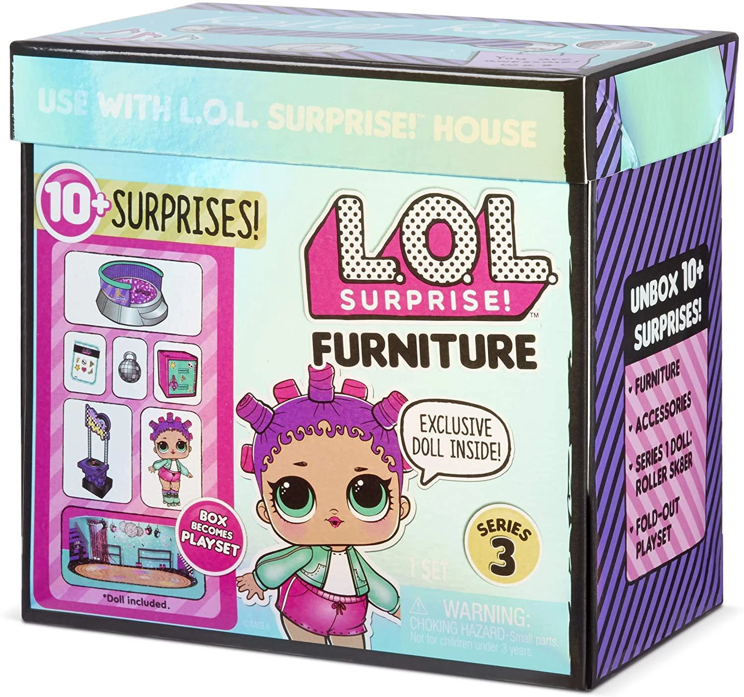 L.O.L. Surprise! Furniture Roller Rink With Roller Skater Doll & 10+ Surprises 1 L.O.L. Surprise! Furniture Roller Rink With Roller Skater Doll & 10+ Surprises