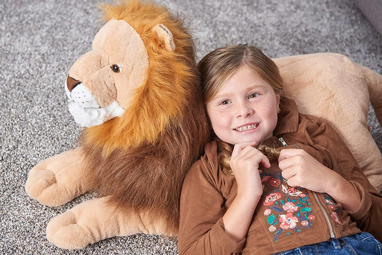 Wild Republic Jumbo Lion Plush, Giant Stuffed Animal, Plush Toy, Gifts For Kids, 30 Inches By Wild Republic 1 Wild Republic Jumbo Lion Plush, Giant Stuffed Animal, Plush Toy, Gifts For Kids, 30 Inches By Wild Republic