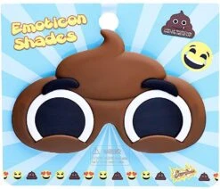 Sun-Staches Costume Sunglasses Emoji Lil' Characters Poop Party Favors UV400