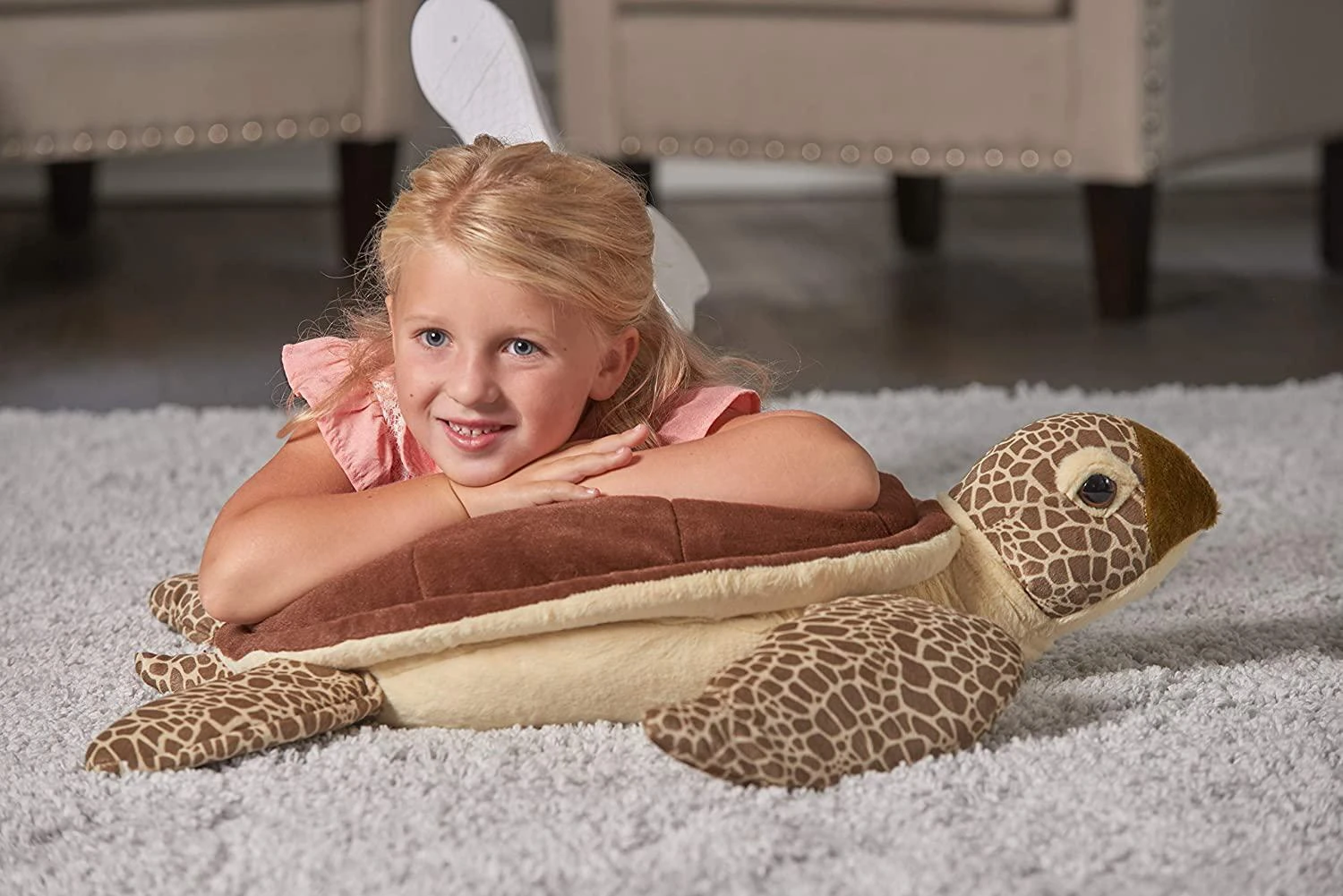 Wild Republic Jumbo Sea Turtle Plush, Giant Stuffed Animal, Plush Toy, Gifts For Kids, 30 Inches 5 Wild Republic Jumbo Sea Turtle Plush, Giant Stuffed Animal, Plush Toy, Gifts For Kids, 30 Inches - Image 5