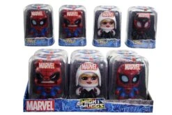 Marvel Mighty Muggs Assortment: Spider-Ham, Spider-Gwen, Spider-Man, Mile Morales - 3 Different Facial Expressions, Great Marvel Fan Gift
