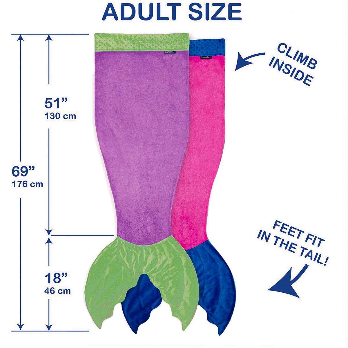 Blankie Tails The Original Mermaid Tail Blanket For Girls Fleece Plush Mermaid Blanket For Kids Adults 6 Blankie Tails The Original Mermaid Tail Blanket For Girls Fleece Plush Mermaid Blanket For Kids Adults - Image 6