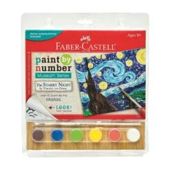 Faber-Castell Paint By Number Museum Series – Irises Flowering Plants Art Kit Paint FC14349