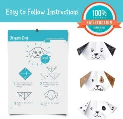 Origami Gift Kit Box | 150 Sheets Of Origami Paper & 32 Page Book For Beginners | Premium Multicolor Kids Origami Kit |Origami Paper Pack Activity Kit -Cuddle House Toys Shop ef48012eec27bacadfff00beafcad262