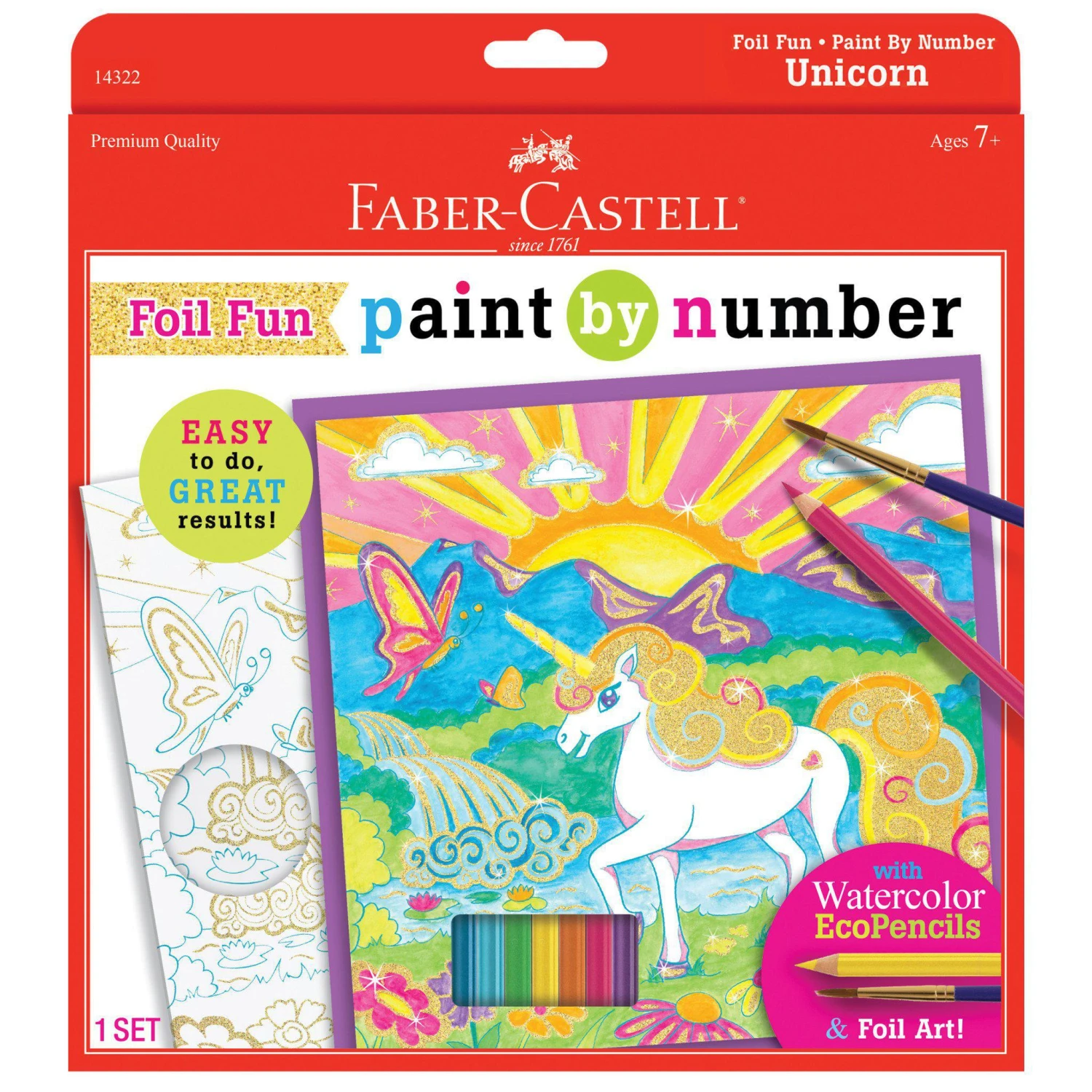 Faber-Castell Paint By Number Foil Fun - Unicorns - Color And Display 1 Unicorn Paint By Number Board 1 Faber-Castell Paint By Number Foil Fun - Unicorns - Color And Display 1 Unicorn Paint By Number Board