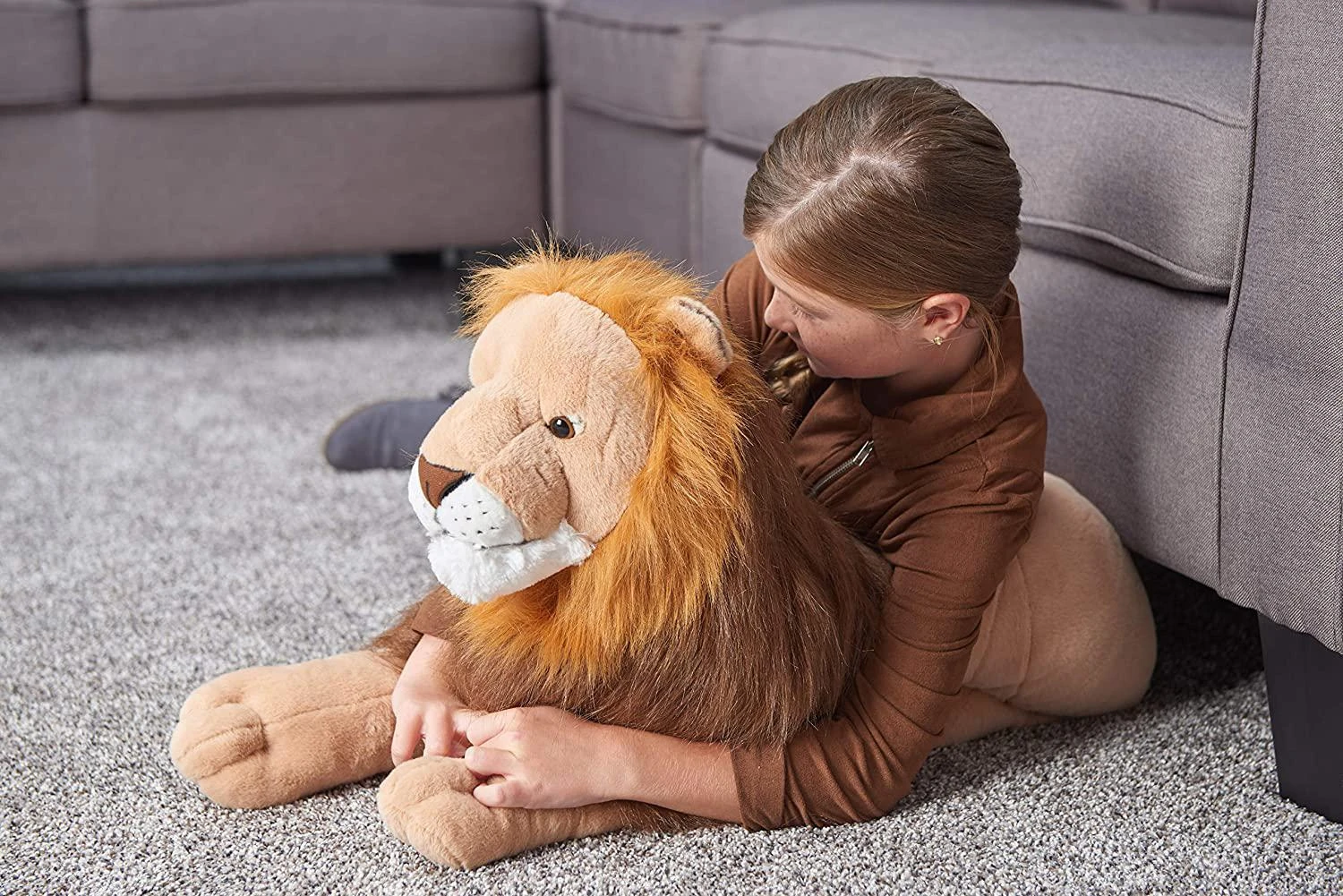 Wild Republic Jumbo Lion Plush, Giant Stuffed Animal, Plush Toy, Gifts For Kids, 30 Inches By Wild Republic 8 Wild Republic Jumbo Lion Plush, Giant Stuffed Animal, Plush Toy, Gifts For Kids, 30 Inches By Wild Republic - Image 8