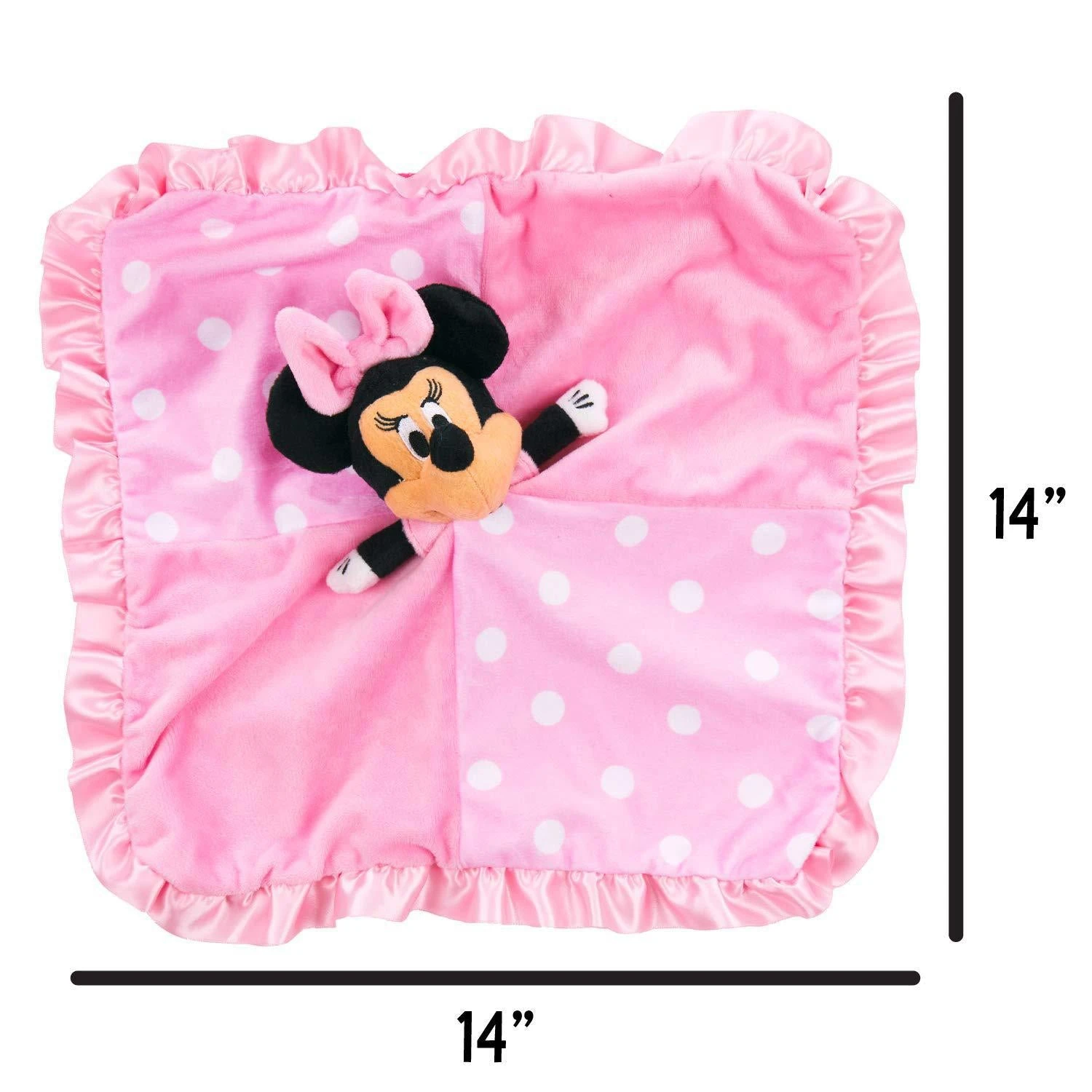 Disney Baby Minnie Mouse Plush Stuffed Animal Snuggler Blanket - Pink 7 Disney Baby Minnie Mouse Plush Stuffed Animal Snuggler Blanket - Pink - Image 7