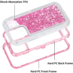 IPhone 12 Pro Max (6.7") Liquid Defender Case, Pink