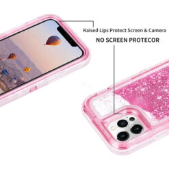 IPhone 12 Pro Max (6.7") Liquid Defender Case, Pink -Cuddle House Toys Shop iPhone12ProMax 6.7 LiquidDefenderCaseHYB03DPink3