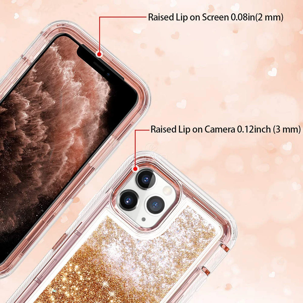 IPhone 12/12 Pro (6.1") Liquid Defender Case (Rose Gold Or Pink) 3 IPhone 12/12 Pro (6.1") Liquid Defender Case (Rose Gold Or Pink) - Image 3