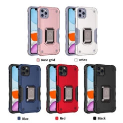 IPhone 14 Pro (6.1") Non-Slip Shockproof Hybrid Case, Red Or Black