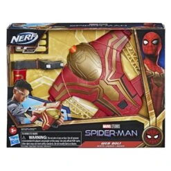 Spider-Man Marvel Web Bolt NERF Blaster Toy For Kids, Movie-Inspired Design, Includes 3 Elite Nerf Darts, For Kids Ages 5 And Up -Cuddle House Toys Shop image 299e70bc 2796 4129 a19e df681512e771